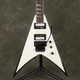 Jackson JS32 King V Electric Guitar - White with Black Bevels - 2nd Hand