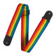 Levy's Single Tone Solid Coloured Poly Series Guitar Strap - Rainbow Levy's Single Tone Solid Coloured Poly Series Guitar Strap - Rainbow