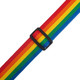 Levy's Single Tone Solid Coloured Poly Series Guitar Strap - Rainbow Levy's Single Tone Solid Coloured Poly Series Guitar Strap - Rainbow