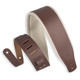 Levy's Classics Series Padded Leather 3" Bass Guitar Strap - Brown on Cream Levy's Classics Series Padded Leather 3" Bass Guitar Strap - Brown on Cream