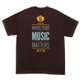 Guild Music Matters T-Shirt - Brown - M Guild Music Matters T-Shirt - Brown - M