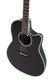 Ovation Applause E-Acoustic AB28 Super Shallow Bowl Cutaway - Black Satin