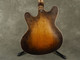 Custom Made Semi-Hollow Guitar - Sunburst with Duesenberg Trem - 2nd Hand
