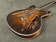 Custom Made Semi-Hollow Guitar - Sunburst with Duesenberg Trem - 2nd Hand