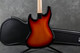 Vintage Guitars VJ74 Bass - 3-Tone Sunburst - Hard Case - 2nd Hand