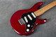 Music Man Silhouette - Trans Red - Hard Case - 2nd Hand