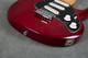 Music Man Silhouette - Trans Red - Hard Case - 2nd Hand