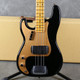 Fender Custom Shop Journeyman Relic P Bass, Lefty - Black - Hard Case - 2nd Hand Fender Custom Shop Journeyman Relic P Bass, Lefty - Black - Hard Case - 2nd Hand