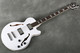 D'Angelico Premier Long-Scale Hollow Body Bass - White - 2nd Hand - Used
