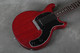 Gibson Les Paul Junior Tribute DC - Worn Cherry - Gig Bag - 2nd Hand Gibson Les Paul Junior Tribute DC - Worn Cherry - Gig Bag - 2nd Hand