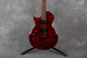 ESP LTD EC-100QM Electric Guitar - Left Handed - Trans Red - 2nd Hand