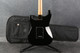 Fender Limited Mahogany Blacktop Stratocaster HH - Black - Bag - 2nd Hand