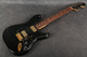 Fender Limited Mahogany Blacktop Stratocaster HH - Black - Bag - 2nd Hand