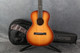 Alvarez Delta DeLiteE Mini Blues Travel Guitar - Sunburst - Gig Bag - 2nd Hand