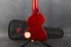 Erlewine Chiquita Travel Guitar - Red - Gig Bag - 2nd Hand Erlewine Chiquita Travel Guitar - Red - Gig Bag - 2nd Hand