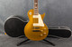 Vintage V100 ReIssued Electric Guitar - Gold Top - Hard Case - 2nd Hand