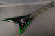 Jackson X Series Rhoads RRX24 - Black With Neon Green Bevels - 2nd Hand