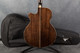 Tanglewood TW4 E BS Winterleaf Electro Acoustic Black Shadow - Bag - 2nd Hand