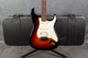 Fender American Deluxe Stratocaster HSS - 3-Colour Sunburst - Case - 2nd Hand Fender American Deluxe Stratocaster HSS - 3-Colour Sunburst - Case - 2nd Hand