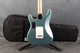Fender Deluxe Roadhouse Stratocaster - Ice Blue Metallic - Case - 2nd Hand