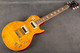 Vintage V100AFD ReIssued Electric Guitar - Flamed Amber - Hard Case - 2nd Hand