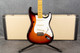 Fender Eric Johnson Thinline Stratocaster - 2-Colour Sunburst - Case - 2nd Hand
