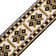 Levy's Hootenanny Series Guitar Strap - Gold & White Diamond