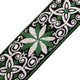Levy's Hootenanny Series Guitar Strap - Green & White Floral Levy's Hootenanny Series Guitar Strap - Green & White Floral