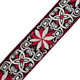 Levy's Hootenanny Series Guitar Strap - Red & White Floral