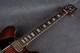 Aria Pro II ES-500 MIJ - Left Handed - Vintage Sunburst - Hard Case - 2nd Hand