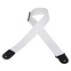 Levy's Single Tone Solid Coloured Poly Series Guitar Strap - White