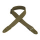 Levy's Cotton & Suede Series Guitar Strap - Green Levy's Cotton & Suede Series Guitar Strap - Green