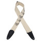Levy's Cotton & Suede Series Guitar Strap - White Levy's Cotton & Suede Series Guitar Strap - White