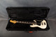Fender American Deluxe Jazz Bass V - Olympic White - Hard Case - 2nd Hand