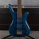 Warwick Rockbass Corvette - Ocean Blue Transparent - Hard Case - 2nd Hand