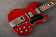 Gibson SG Standard 61 Sideways Vibrola - Vintage Cherry - Hard Case - 2nd Hand