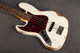 Fender Custom Shop 60s Lefty Jazz Bass Relic - Olympic White - Case - 2nd Hand Fender Custom Shop 60s Lefty Jazz Bass Relic - Olympic White - Case - 2nd Hand