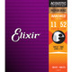 Elixir E16027 Phosphor Bronze Acoustic Strings Custom Light 11-52
