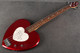 Daisy Rock Heartbreaker Bass - Red Hot Red - Gig Bag - 2nd Hand
