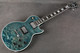 Gibson Les Paul Custom Made 2 Measure Quilt Top - Ocean Blue - Case - 2nd Hand Gibson Les Paul Custom Made 2 Measure Quilt Top - Ocean Blue - Case - 2nd Hand