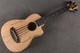 Harley Benton UkeBass Spalted Maple - Natural - Gig Bag - 2nd Hand