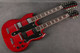 Epiphone G-1275 Double Neck SG - Cherry Red - Hard Case - 2nd Hand (135759)