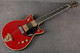 Gretsch G6131G-MY-RB Malcolm Young Jet - Vintage Firebird Red - Case - 2nd Hand