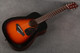 Yamaha FG Junior Travel Acoustic - Tobacco Sunburst - Gig Bag - 2nd Hand