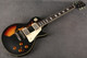 Vintage Guitars V100 ICON Electric Guitar - Distressed Black Over Sunburst - 2nd Hand