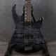 Harley Benton Dullahan-AT TBK Headless Guitar - Transparent Black - 2nd Hand
