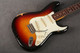 Fender MIJ 62 Reissue Stratocaster - Reliced - 3 Tone Sunburst - Case - 2nd Hand