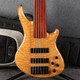 Roscoe SKB Custom 3006 Quilt Maple Fretless Bass - Natural - Gig Bag - 2nd Hand