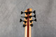 Roscoe SKB Custom 3006 Quilt Maple Fretless Bass - Natural - Gig Bag - 2nd Hand