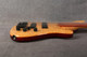Roscoe SKB Custom 3006 Quilt Maple Fretless Bass - Natural - Gig Bag - 2nd Hand